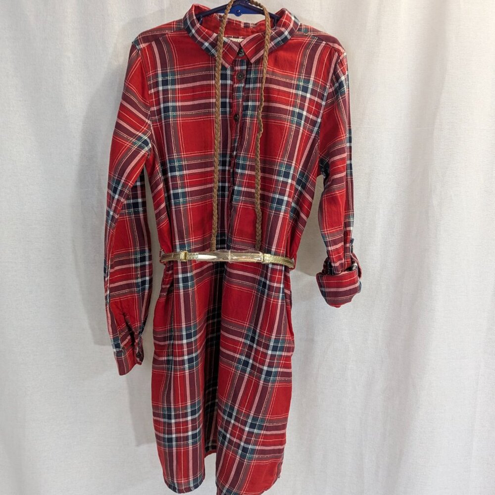 L.O.G.G. Label of Graded Goods Size 9-10Y Plaid Button-Up Dress